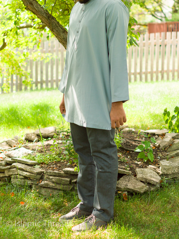 Men's Tunic - Aqua Grey