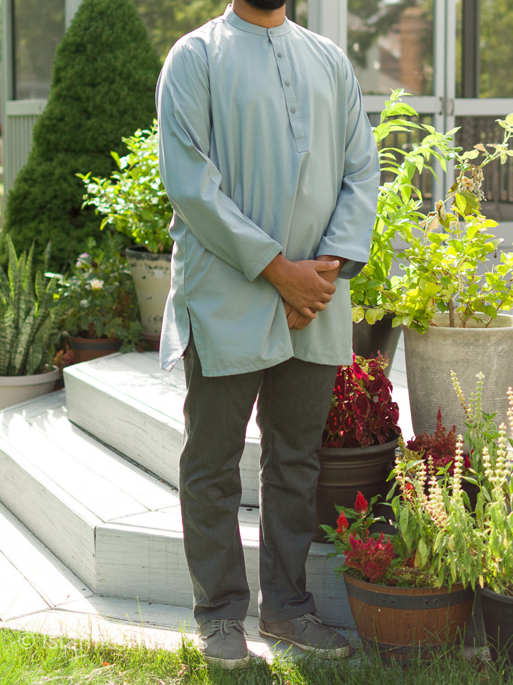 Men's Tunic - Aqua Grey